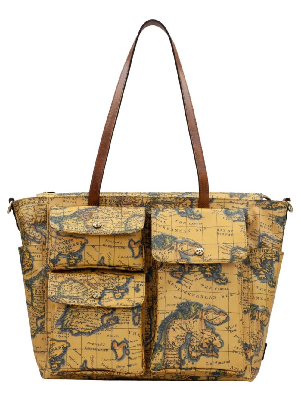 Patricia Nash Sorlana X-Large Tote Bag - Greek Map